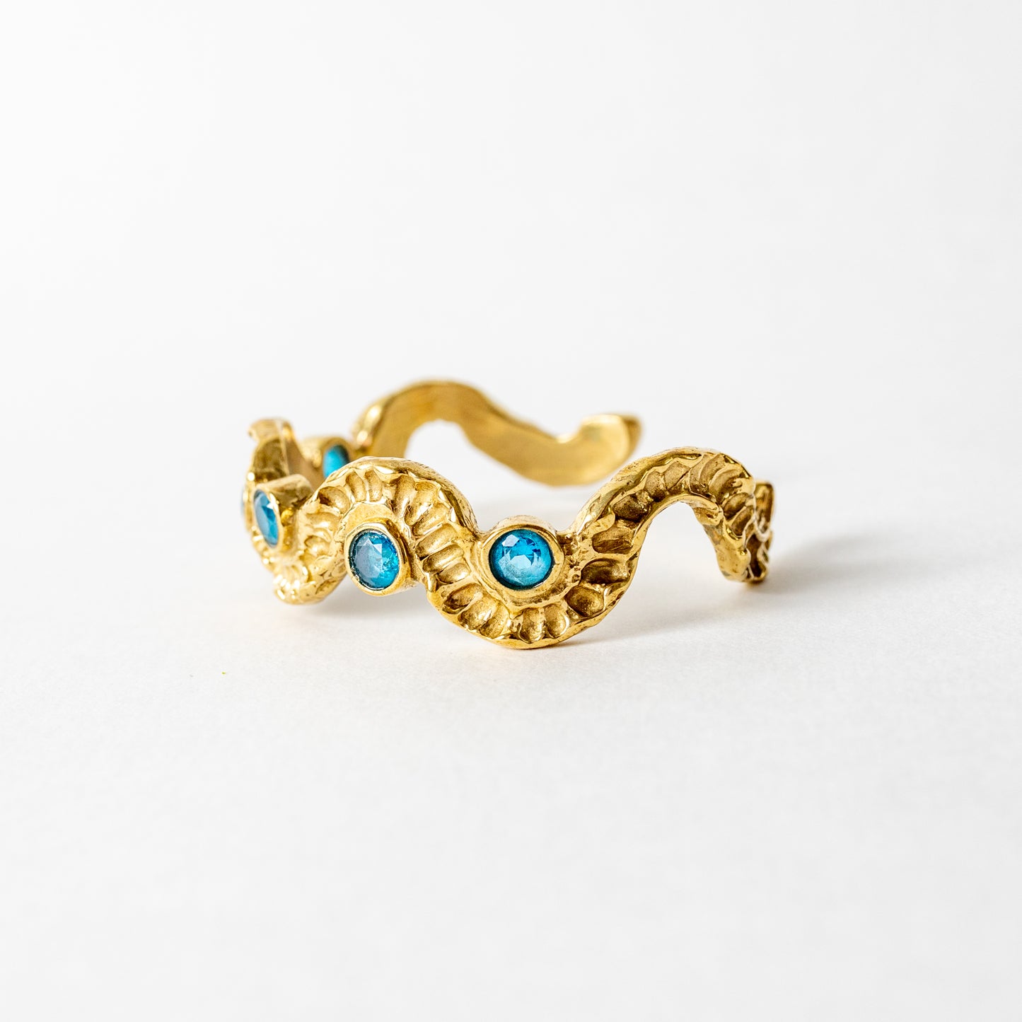Demi Lune Cuff with Stones