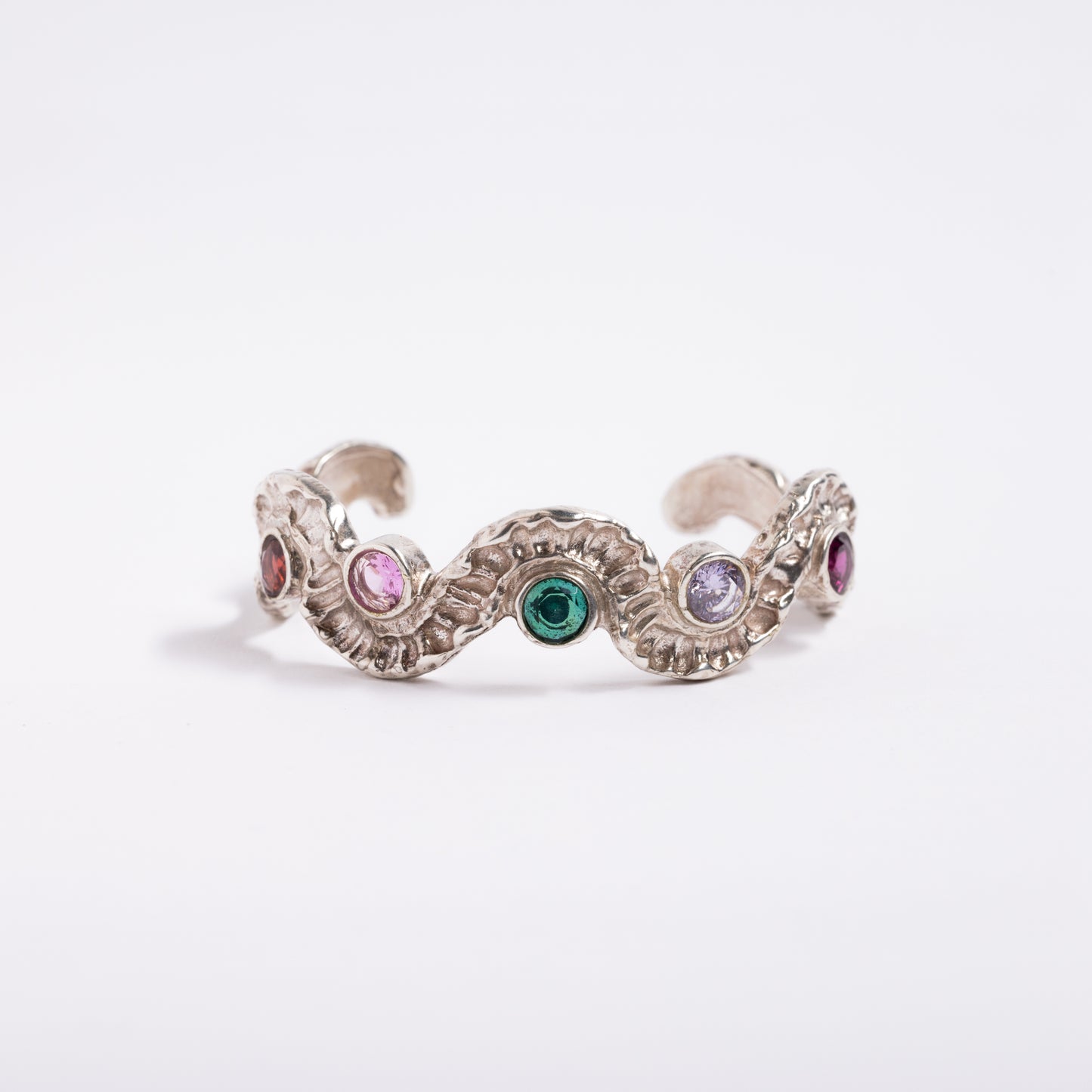 Demi Lune Cuff with Stones