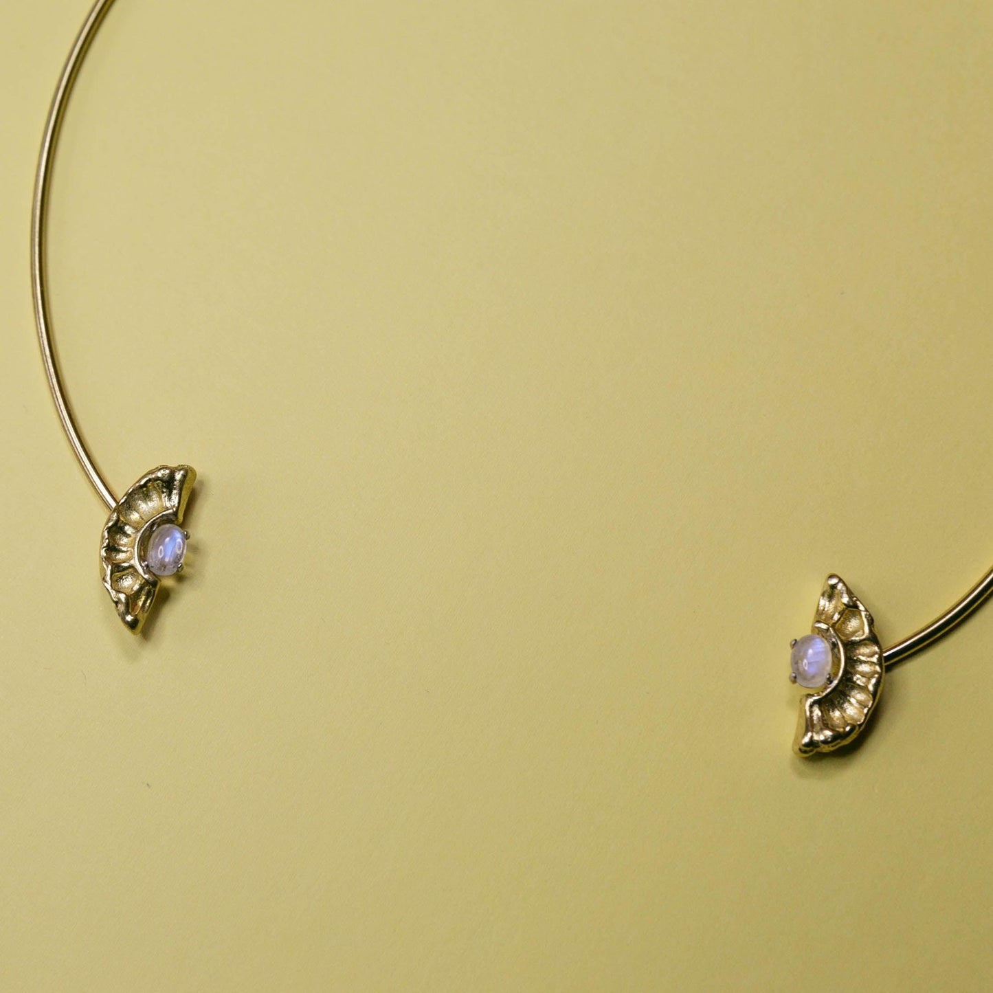 Demi Lune Open Collar with Stones