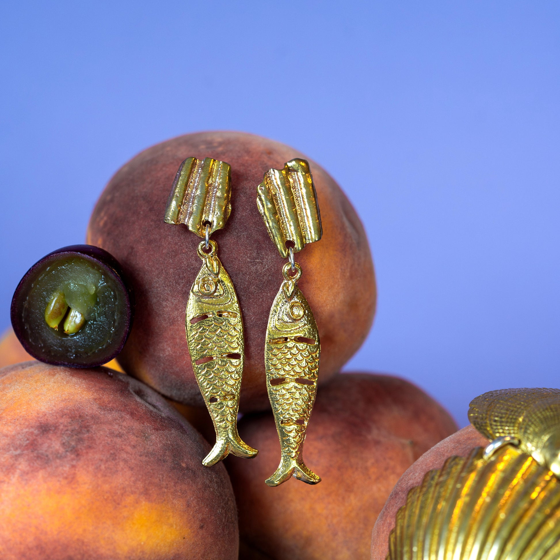 Fish & Chips Dangle Earrings