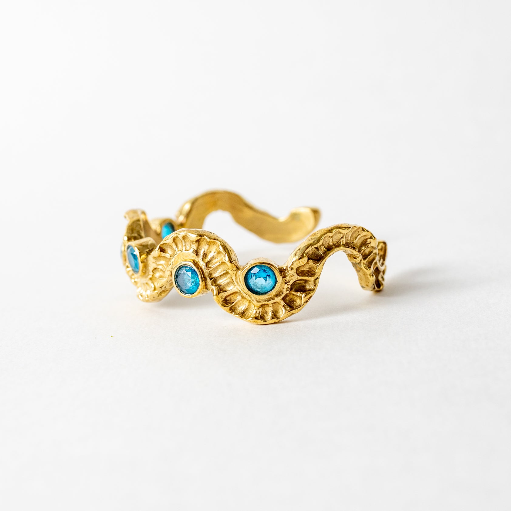 Demi Lune Cuff with Stones