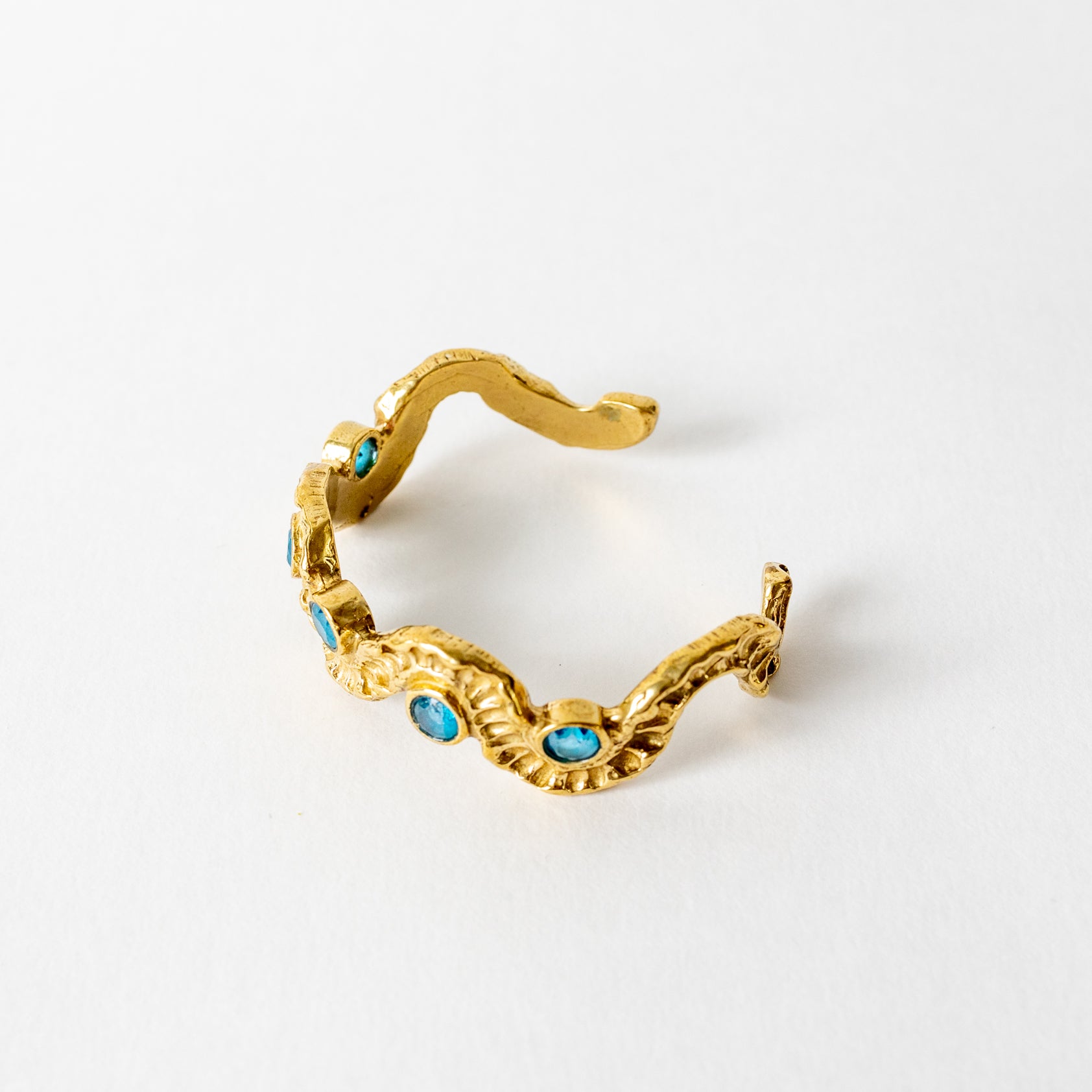 Demi Lune Cuff with Stones