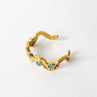 Demi Lune Cuff with Stones