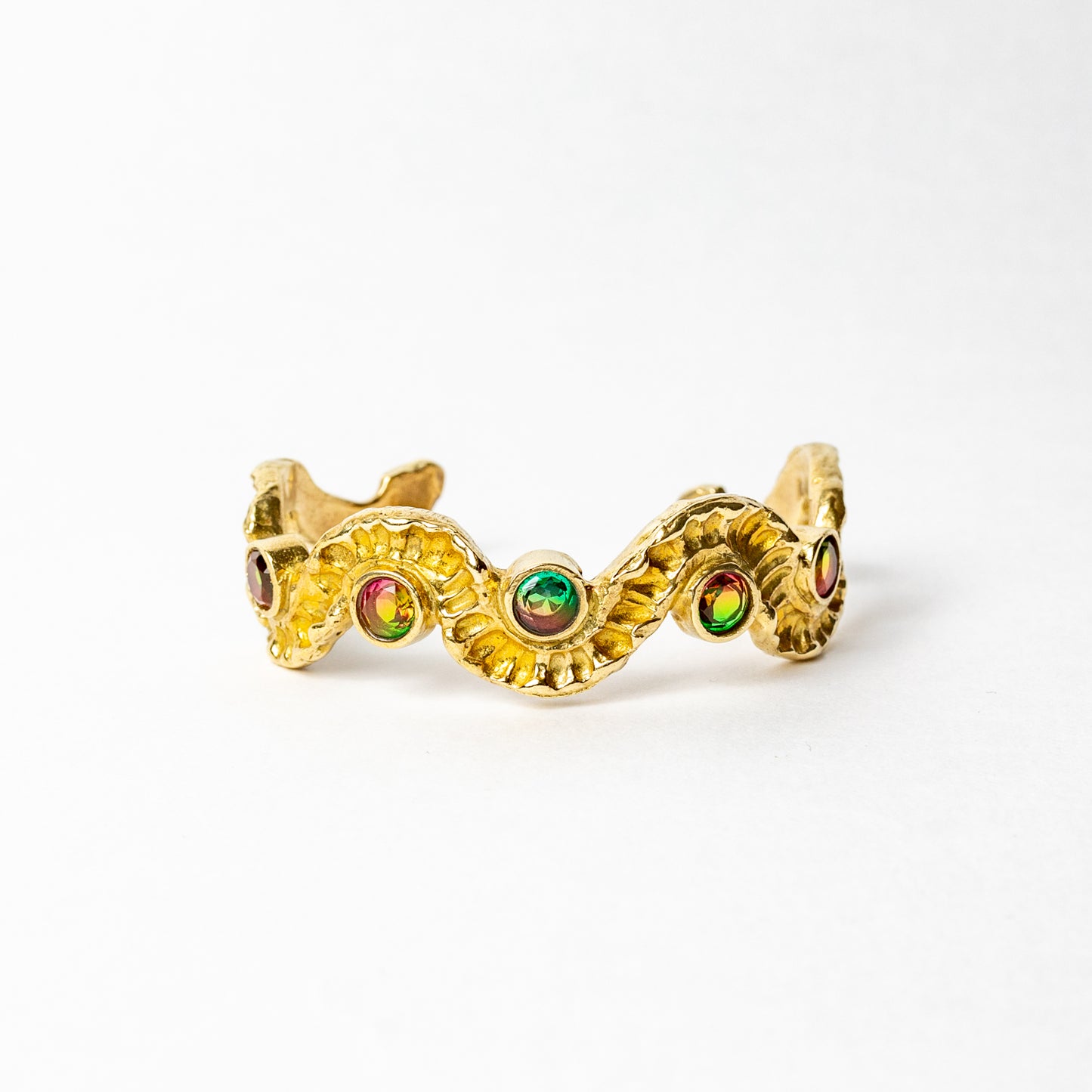 Demi Lune Cuff with Stones