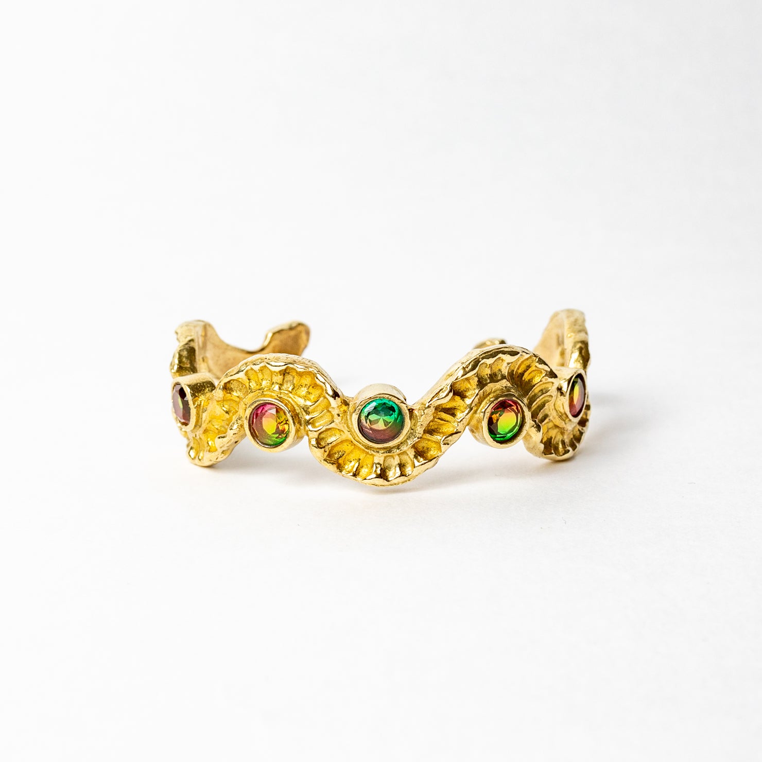 Demi Lune Cuff with Stones