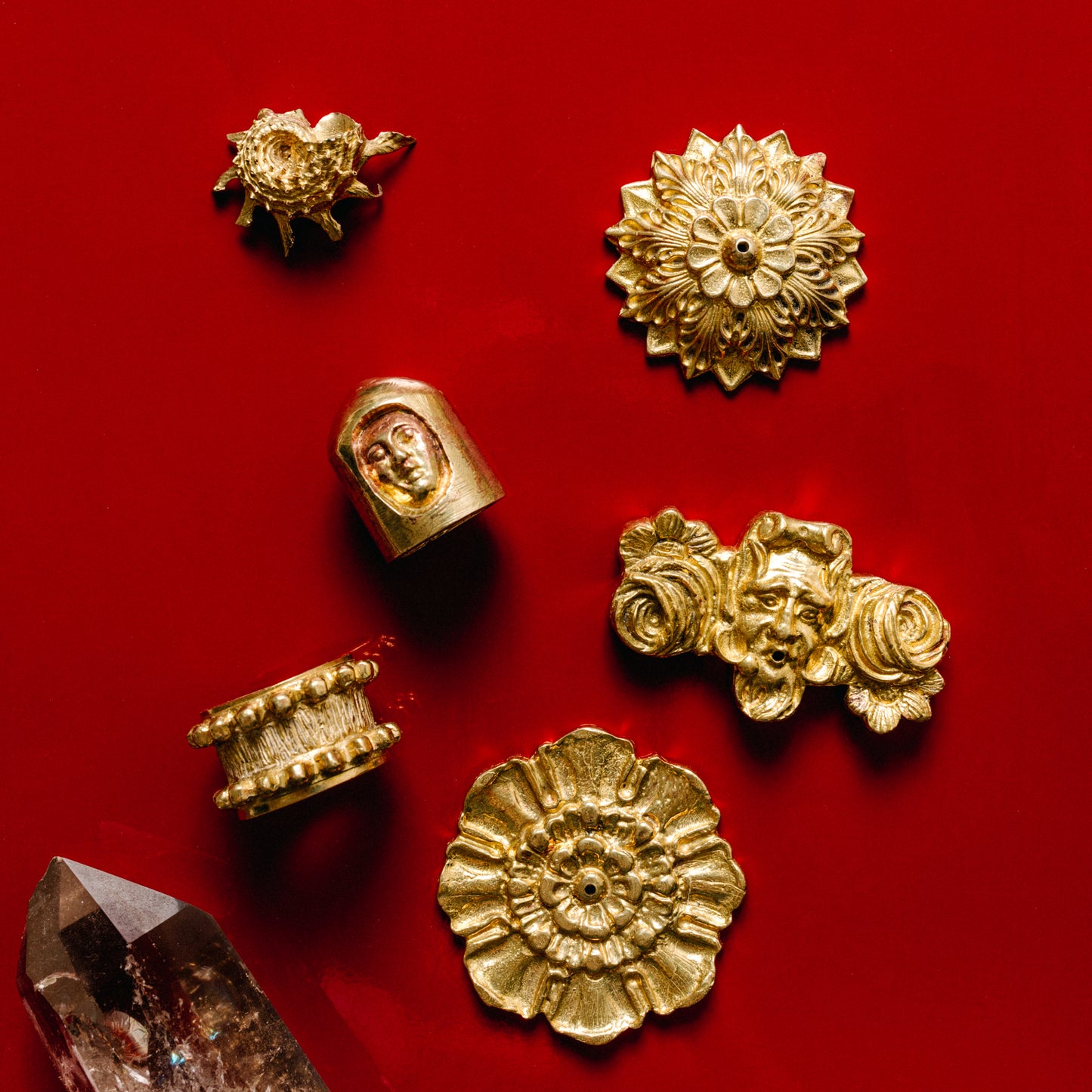 Flat Flower Incense Holder