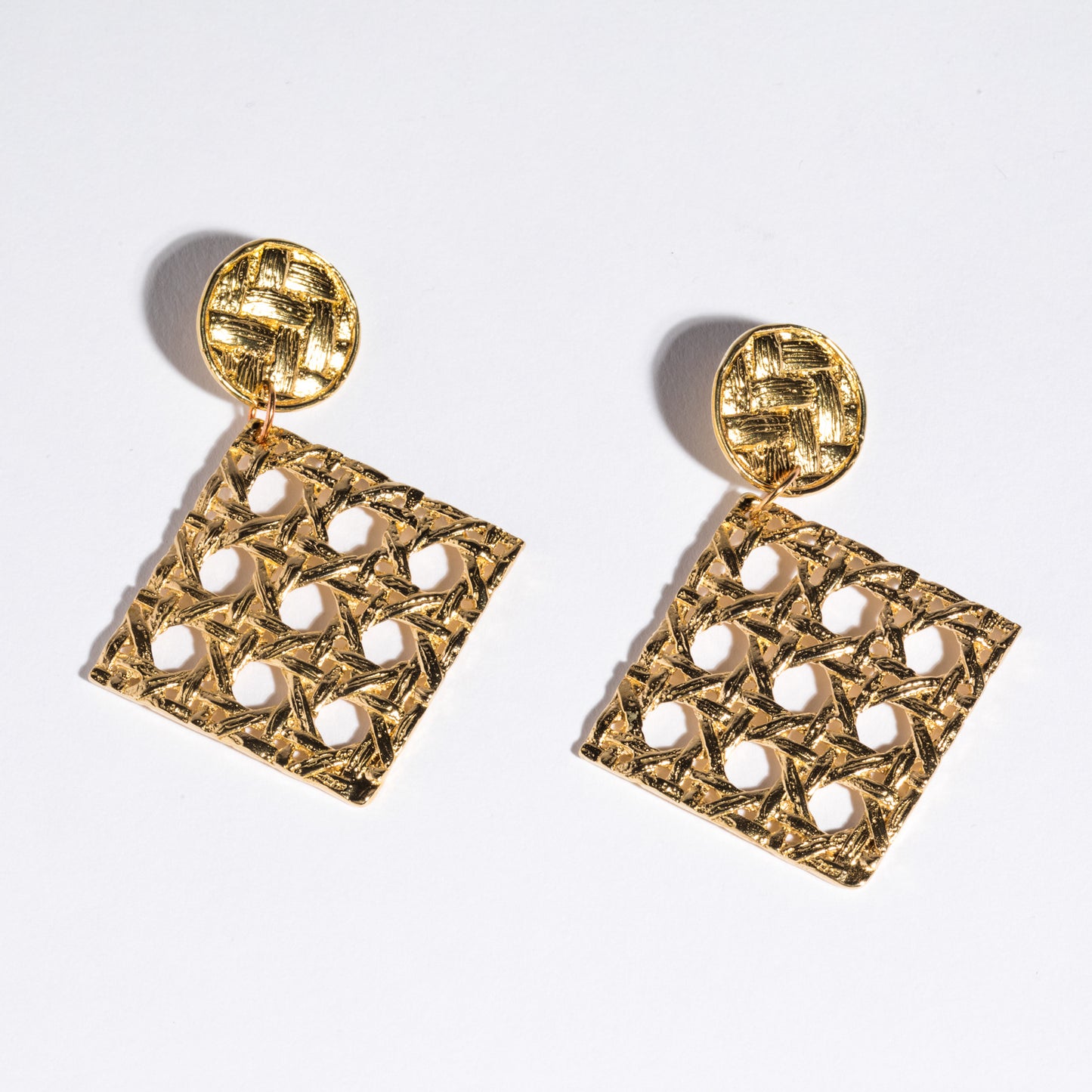 Caning Dangle Earrings