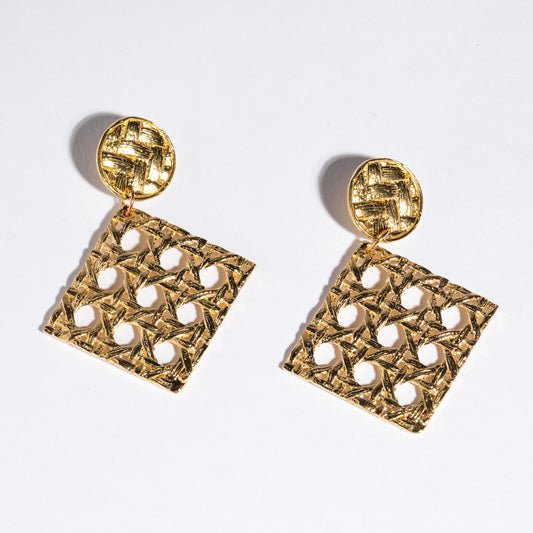 Caning Dangle Earrings
