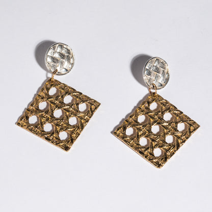 Caning Dangle Earrings