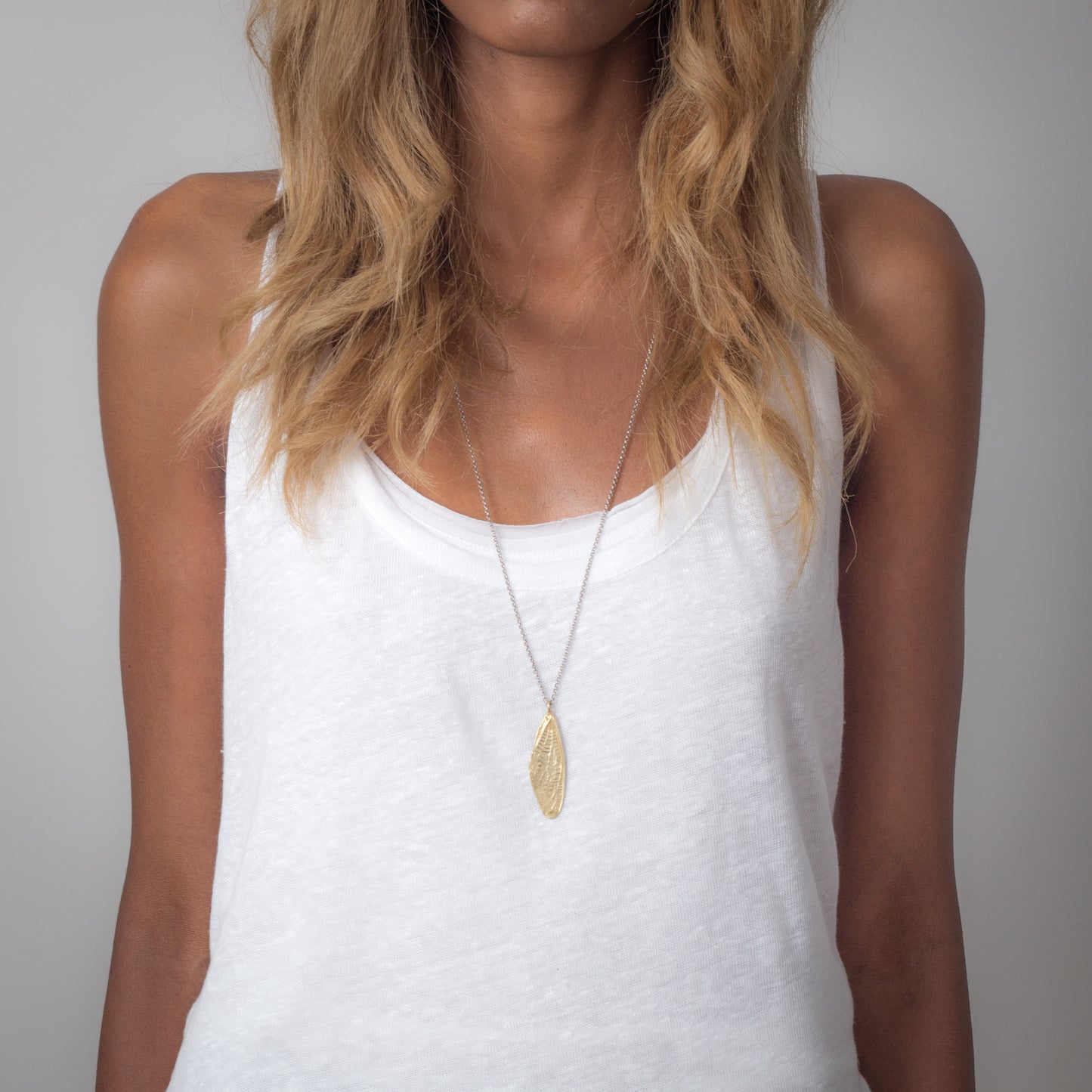 Tymbal Cicada Wing Pendant