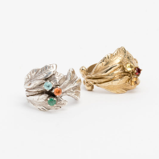 Flora Ring with Stones