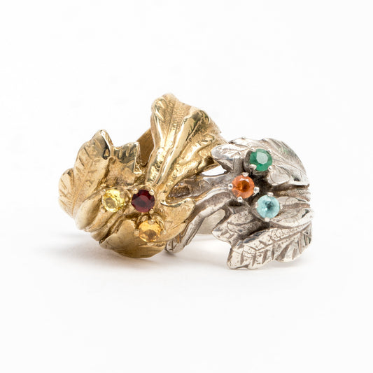 Flora Ring with Stones