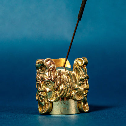 Wind God Two Piece Incense Holder