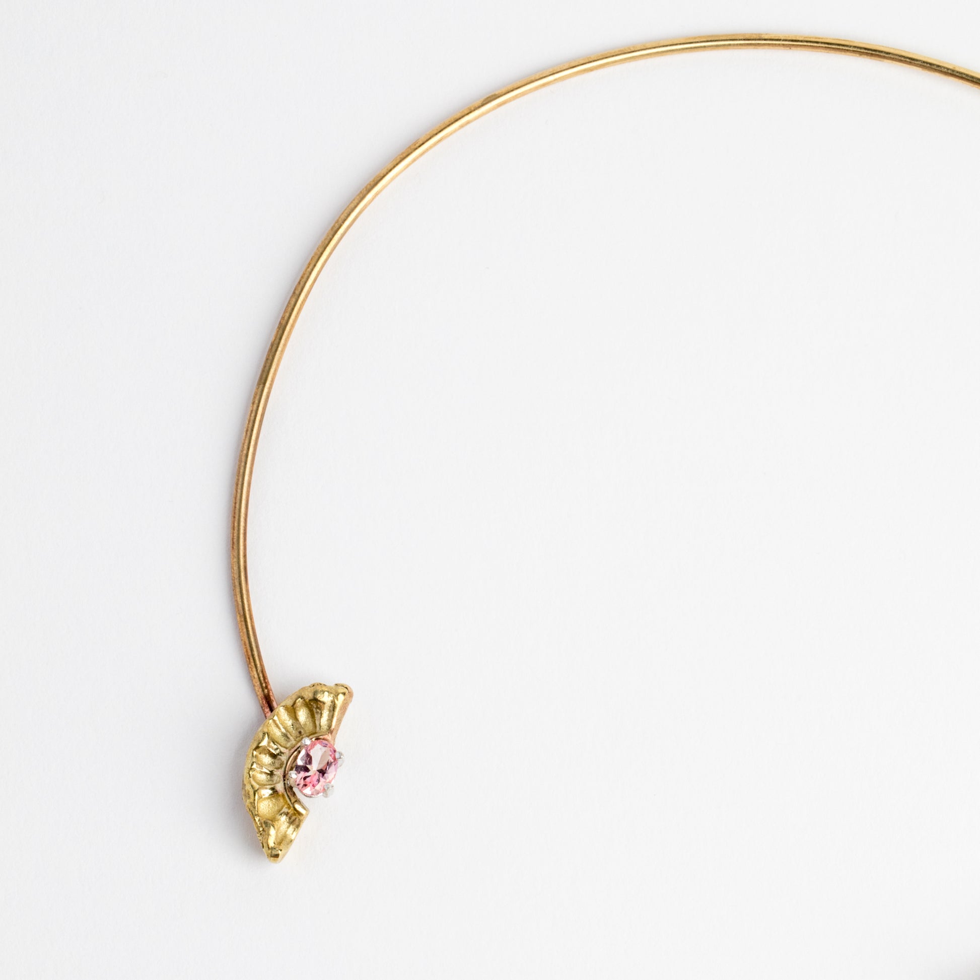 Demi Lune Open Collar with Stones